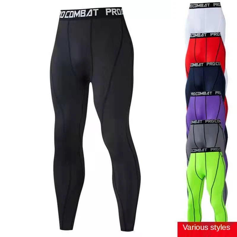 Running Tights Men Shorts Sports Leggings Compression Pants Jogging Fitness Gym Long Trousers Men Yoga Skinny Shorts Slim Summer