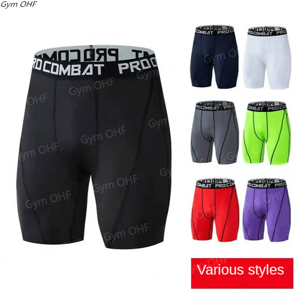 Running Tights Men Shorts Sports Leggings Compression Pants Jogging Fitness Gym Long Trousers Men Yoga Skinny Shorts Slim Summer