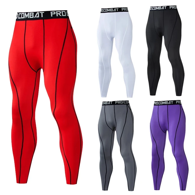Running Tights Men Shorts Sports Leggings Compression Pants Jogging Fitness Gym Long Trousers Men Yoga Skinny Shorts Slim Summer