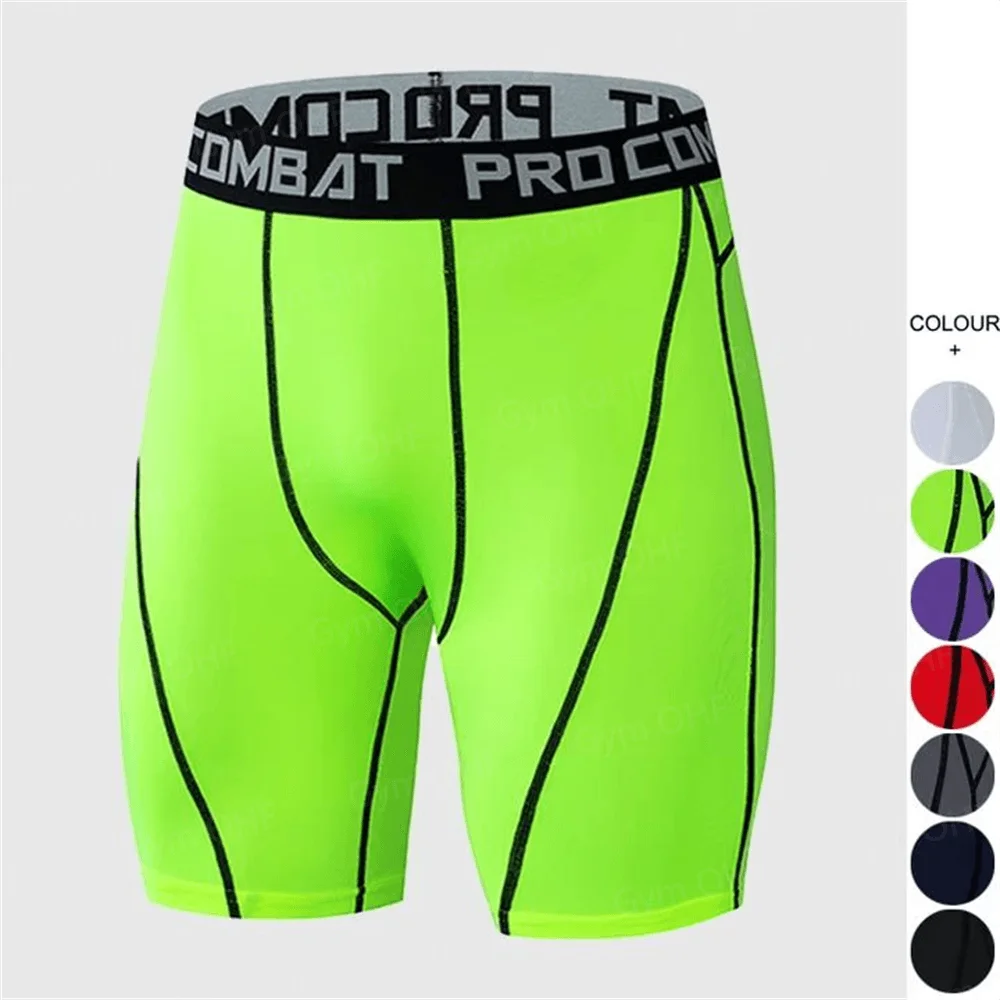 Running Tights Men Shorts Sports Leggings Compression Pants Jogging Fitness Gym Long Trousers Men Yoga Skinny Shorts Slim Summer