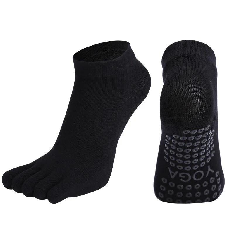 Pilates Dance Gym Yoga Socks Cotton Five-finger Non-slip Sports Socks Breathable Quick-Dry Elasticity Fitness Socks