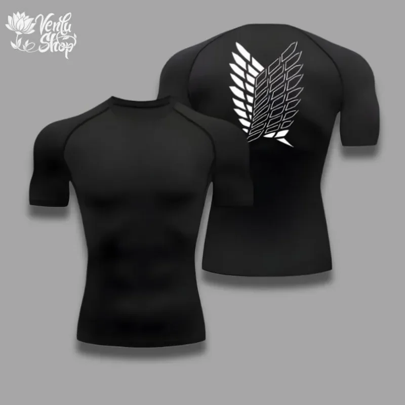 Levi Ackerman, Attack on Titan, Anime, Gym, Compressor, Muscleshirt, Merch, Fitnessclothing, Animeshirt, Sport