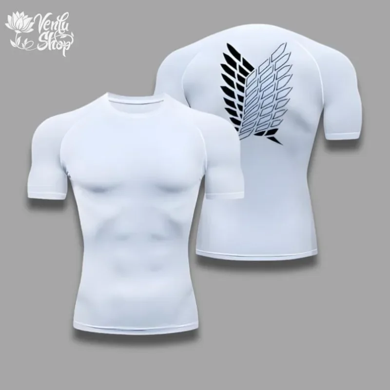 Levi Ackerman, Attack on Titan, Anime, Gym, Compressor, Muscleshirt, Merch, Fitnessclothing, Animeshirt, Sport