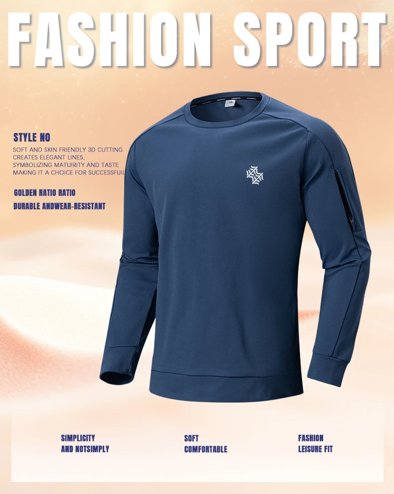 SBWL Autumn and Winter Outdoor Sports with Warm Comfortable Long Sleeve Shirt Fashion High Quality Base Long Sleeve T-Shirt Tops
