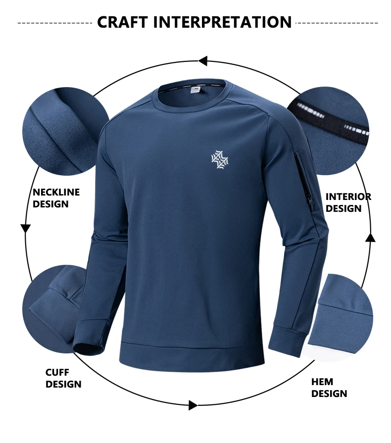 SBWL Autumn and Winter Outdoor Sports with Warm Comfortable Long Sleeve Shirt Fashion High Quality Base Long Sleeve T-Shirt Tops