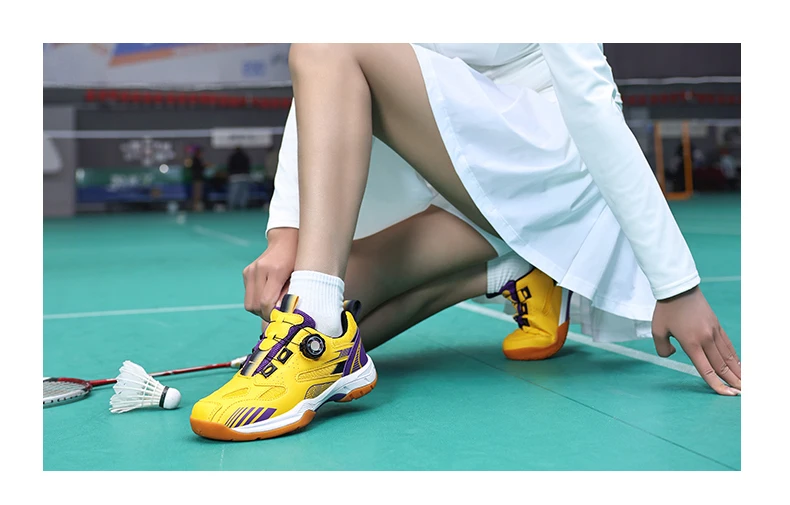 Men's Table Tennis Shoes, Badminton Shoes, Breathable Mesh Sports Shoes, Shock-Absorbing Carbon Plate, Lightweight and Wear-Resistant, Knob Buckle Design, Comprehensive Training Shoes for Teenagers and Students, Fashionable Non-Slip Running Shoes for Women, Sizes 36-45