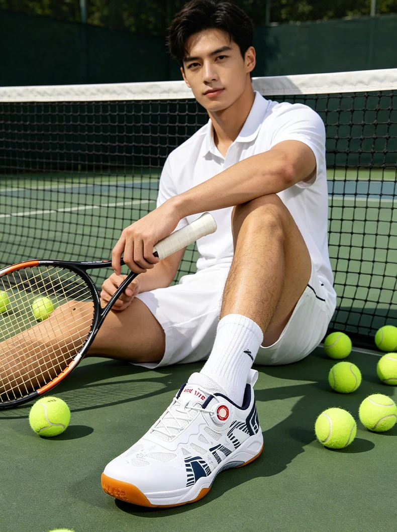 Men's Table Tennis Shoes, Badminton Shoes, Breathable Mesh Sports Shoes, Shock-Absorbing Carbon Plate, Lightweight and Wear-Resistant, Knob Buckle Design, Comprehensive Training Shoes for Teenagers and Students, Fashionable Non-Slip Running Shoes for Women, Sizes 36-45