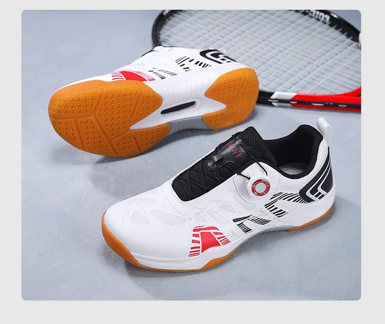 Men's Table Tennis Shoes, Badminton Shoes, Breathable Mesh Sports Shoes, Shock-Absorbing Carbon Plate, Lightweight and Wear-Resistant, Knob Buckle Design, Comprehensive Training Shoes for Teenagers and Students, Fashionable Non-Slip Running Shoes for Women, Sizes 36-45
