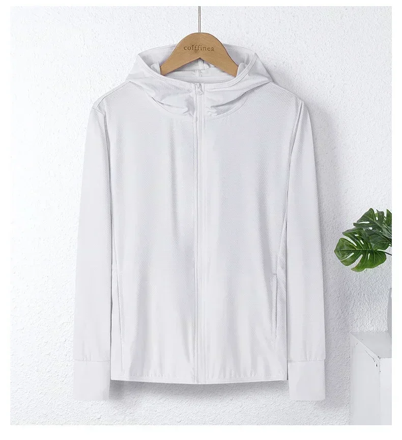Upf50+ Sunscreen Clothing Women's Long-Sleeved Anti-Ultraviolet Sunscreen Jacket Men Breathable Outdoor Sportswear