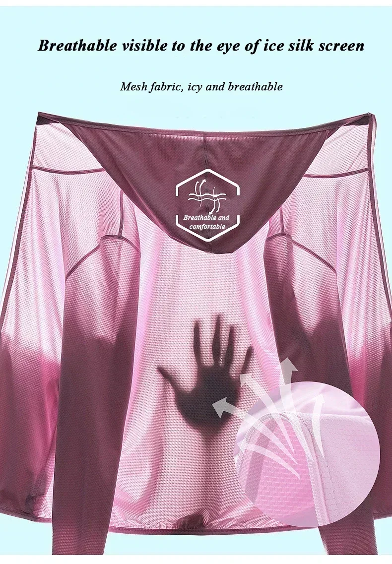 Upf50+ Sunscreen Clothing Women's Long-Sleeved Anti-Ultraviolet Sunscreen Jacket Men Breathable Outdoor Sportswear