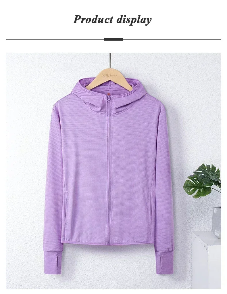 Upf50+ Sunscreen Clothing Women's Long-Sleeved Anti-Ultraviolet Sunscreen Jacket Men Breathable Outdoor Sportswear