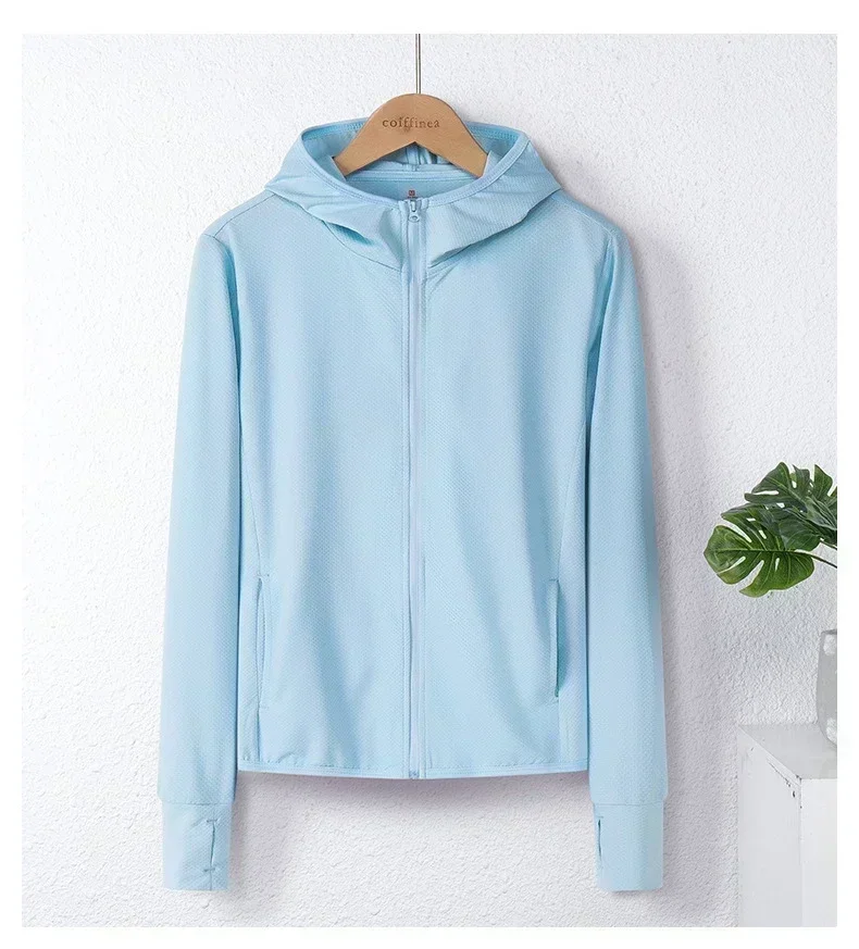 Upf50+ Sunscreen Clothing Women's Long-Sleeved Anti-Ultraviolet Sunscreen Jacket Men Breathable Outdoor Sportswear