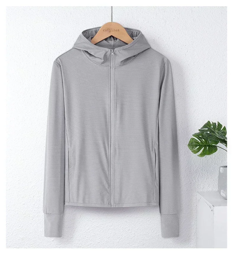 Upf50+ Sunscreen Clothing Women's Long-Sleeved Anti-Ultraviolet Sunscreen Jacket Men Breathable Outdoor Sportswear