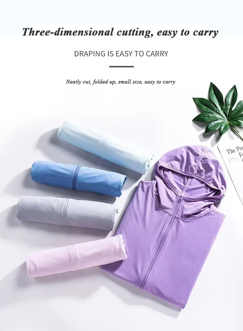 Upf50+ Sunscreen Clothing Women's Long-Sleeved Anti-Ultraviolet Sunscreen Jacket Men Breathable Outdoor Sportswear