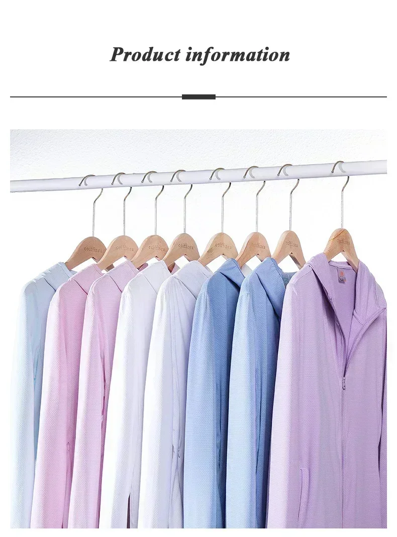 Upf50+ Sunscreen Clothing Women's Long-Sleeved Anti-Ultraviolet Sunscreen Jacket Men Breathable Outdoor Sportswear