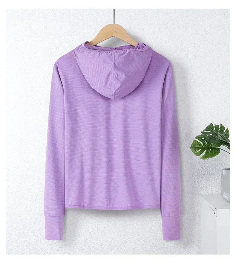 Upf50+ Sunscreen Clothing Women's Long-Sleeved Anti-Ultraviolet Sunscreen Jacket Men Breathable Outdoor Sportswear