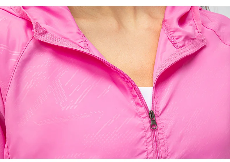 New Women outdoor sports skin windbreaker waterproof windproof lightweight breathable quick dry clothes cycling long sleeve coat