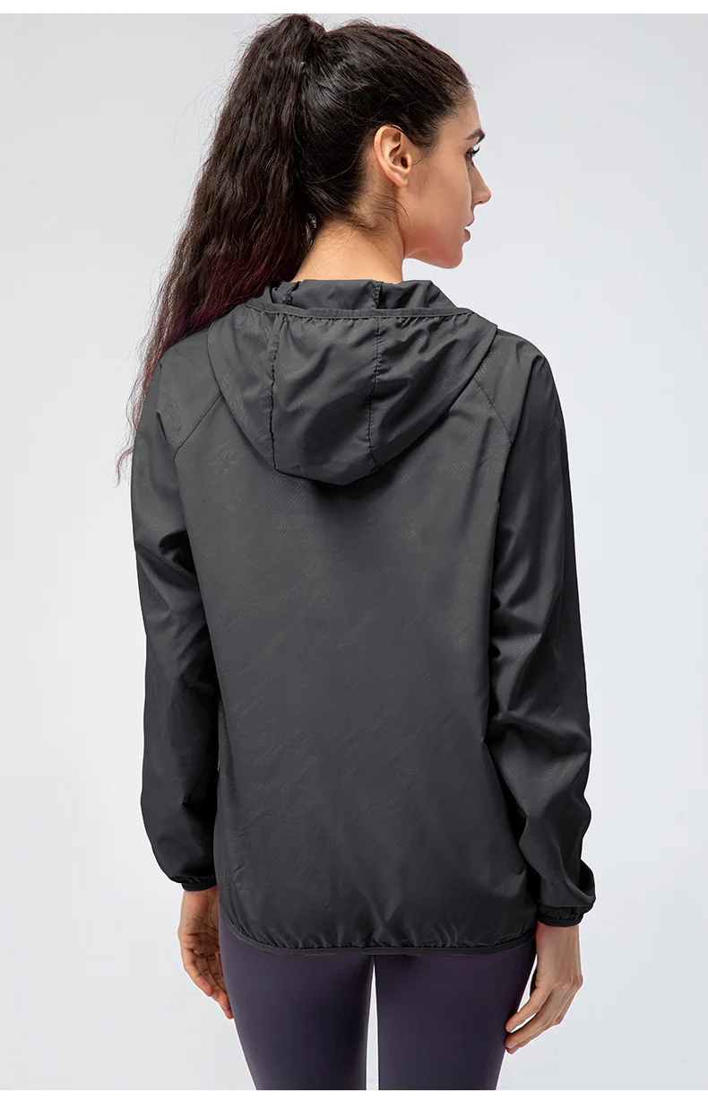 New Women outdoor sports skin windbreaker waterproof windproof lightweight breathable quick dry clothes cycling long sleeve coat