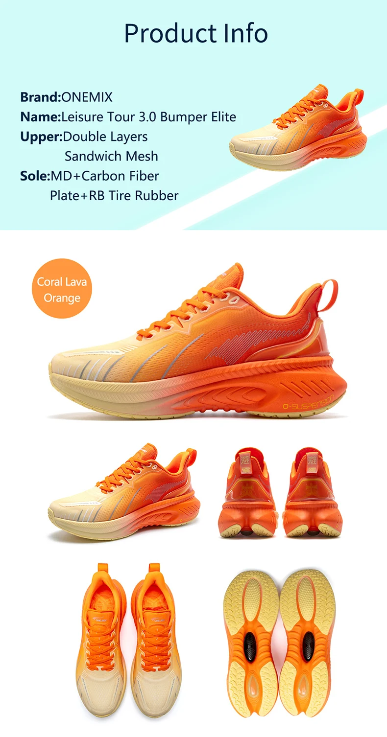 ONEMIX New Ultra-light Rebound Sport Shoes Mens Outdoor Trainers Sneakers Running Shoes Athletic Gym Fitness Walking Jogging