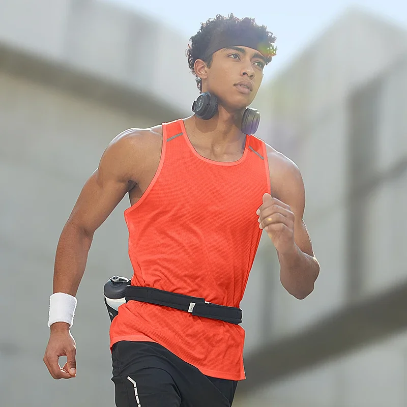 Men Sportswear Man Gym Fitness Vest Male Sportwear Sleeveless T-shirt Athletics Running Clothing Hiking Vests Men's Tracksuit