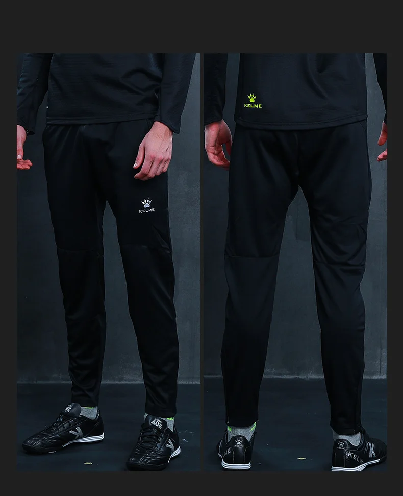 KELME Men Sports Trousers Sweatpants Kid Winter Padded Pants Thicken Jogging Women Fitness Outwear Warm Long Pants K15Z406