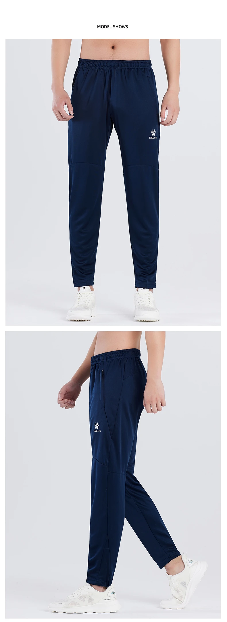 KELME Men Sports Trousers Sweatpants Kid Winter Padded Pants Thicken Jogging Women Fitness Outwear Warm Long Pants K15Z406