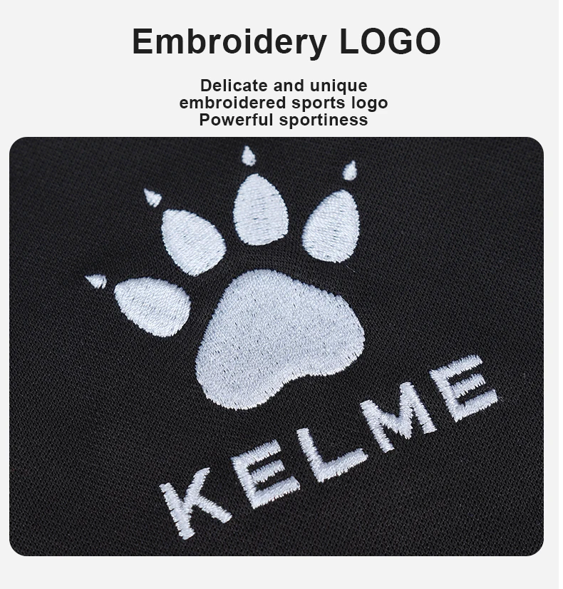 KELME Men Sports Trousers Sweatpants Kid Winter Padded Pants Thicken Jogging Women Fitness Outwear Warm Long Pants K15Z406