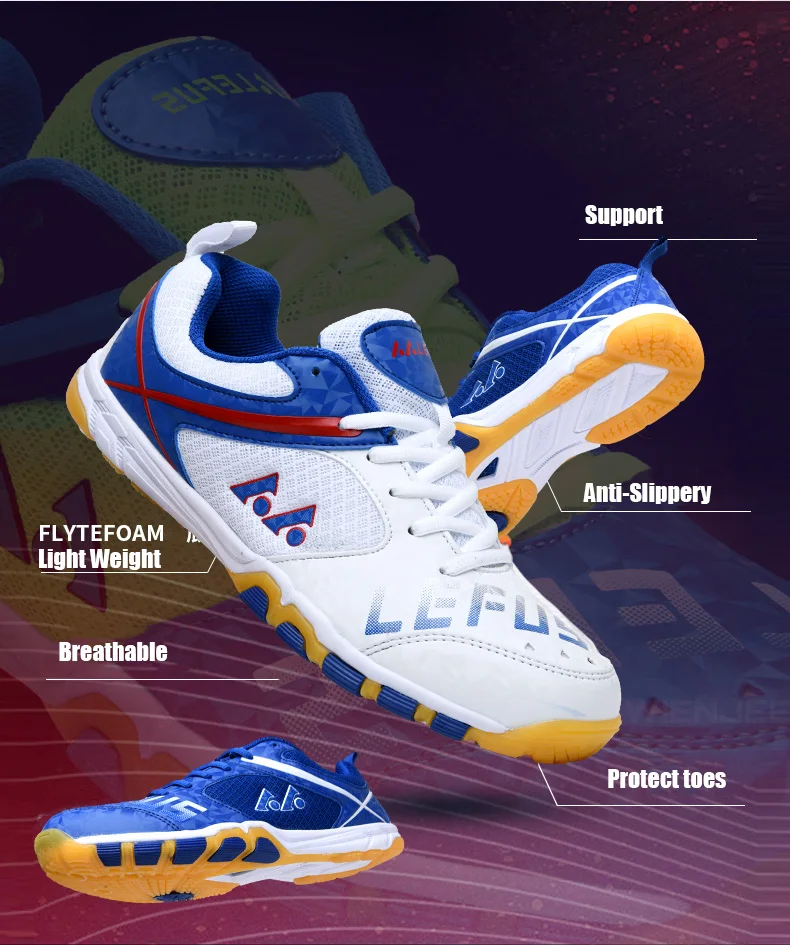 Men Professional Table Tennis Shoes Couple Badminton Shoes Competition Tennis Training Sneakers Men's Sports Shoes Zapatillas
