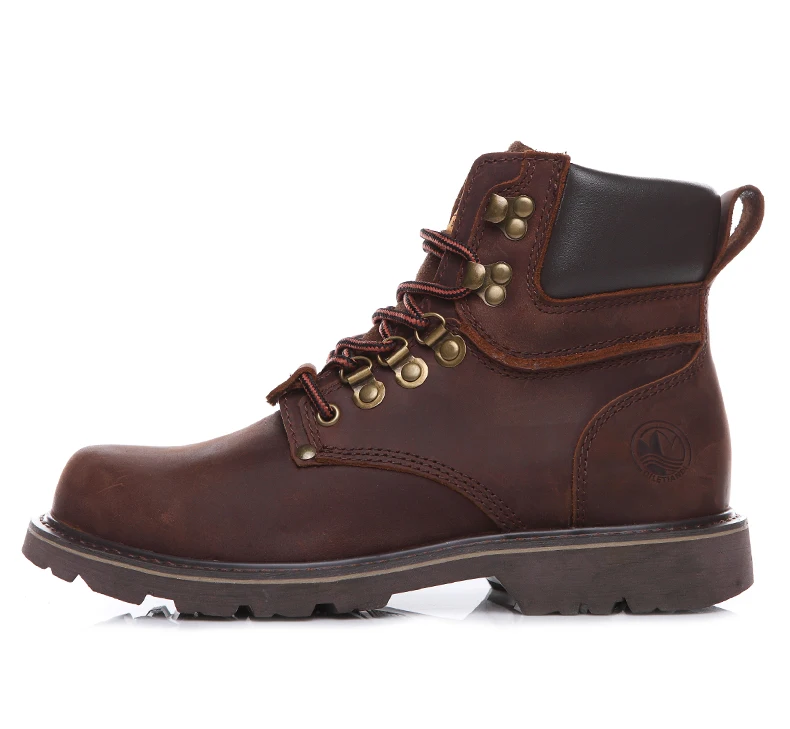 KOWM Cowhide Outdoor Men Hiking Shoes Waterproof Tactical Desert shoes Hunting Boots Snow Boots Fur Sneaker Women Trekking Shoes