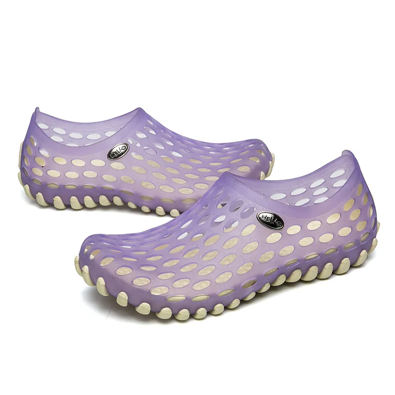 New Summer Couples Beach Sandals Hole Shoes for Men and Women Water Sports Shoes Size Wading Shoes 35-45
