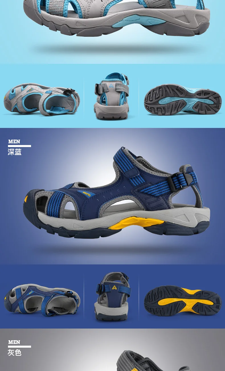 HUMTTO Outdoor Women's Upstream Shoes Breathable Summer Aqua Shoes men Rubber Air Mesh Sandals Wading Quick Drying Beach Sneaker