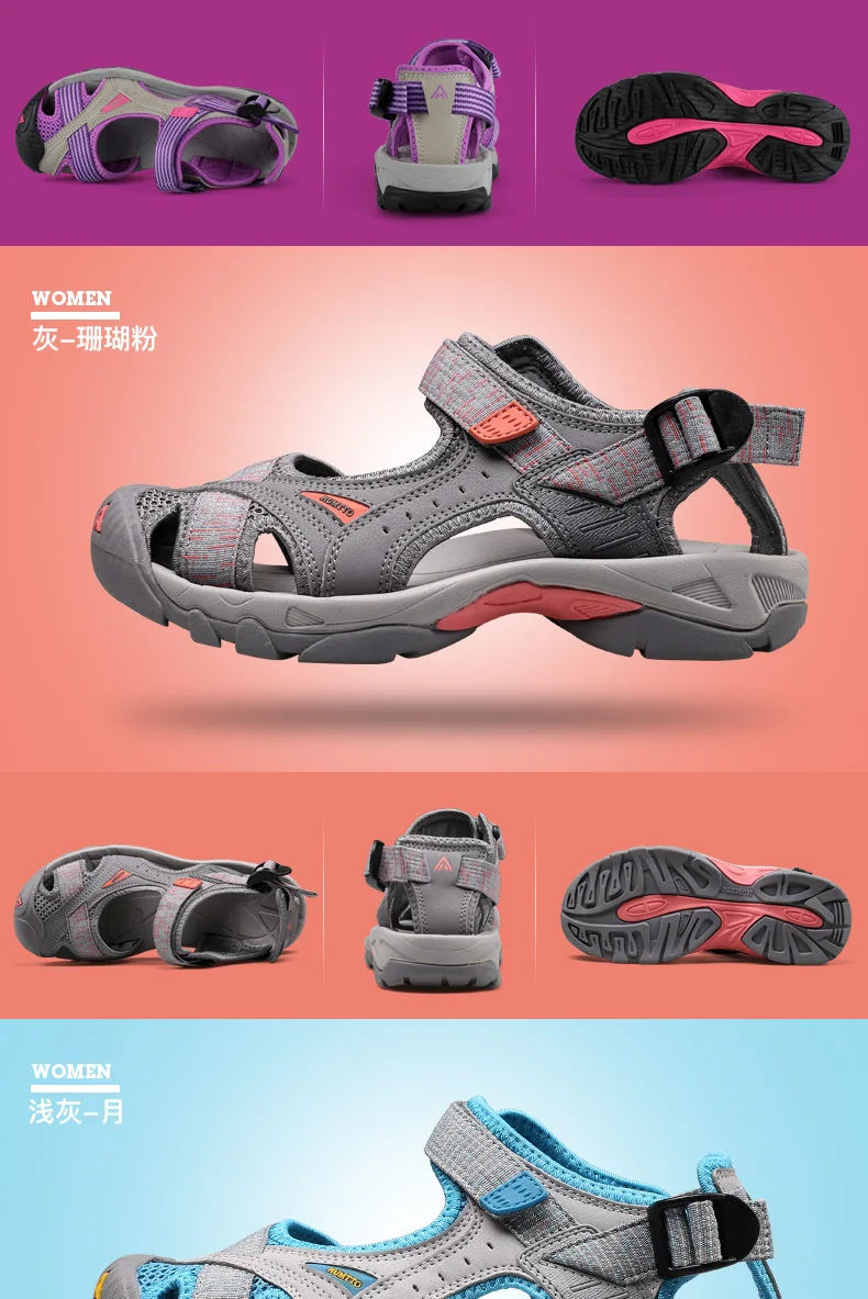 HUMTTO Outdoor Women's Upstream Shoes Breathable Summer Aqua Shoes men Rubber Air Mesh Sandals Wading Quick Drying Beach Sneaker