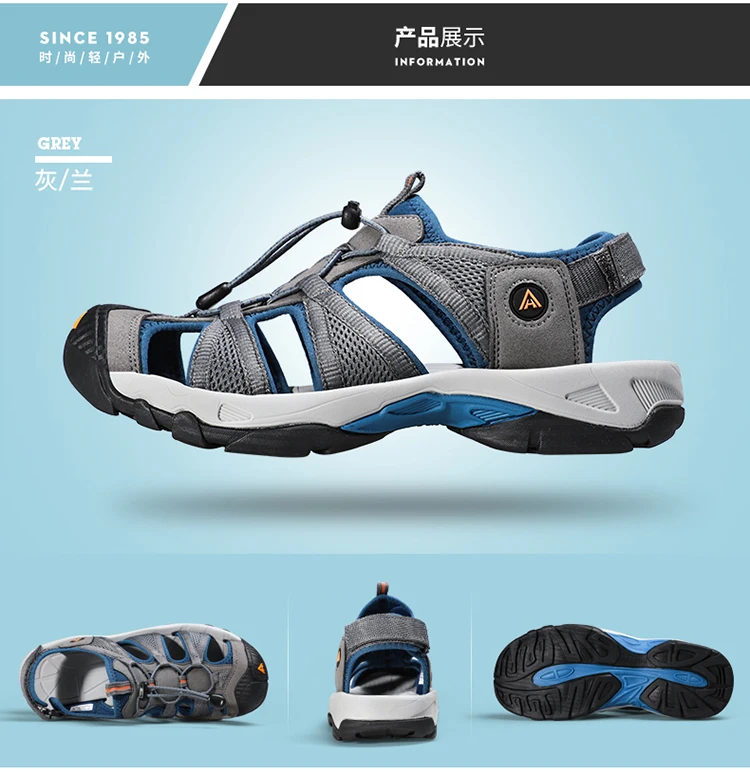 HUMTTO Outdoor Women's Upstream Shoes Breathable Summer Aqua Shoes men Rubber Air Mesh Sandals Wading Quick Drying Beach Sneaker