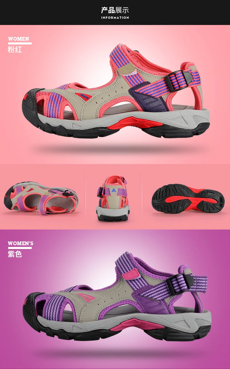 HUMTTO Outdoor Women's Upstream Shoes Breathable Summer Aqua Shoes men Rubber Air Mesh Sandals Wading Quick Drying Beach Sneaker