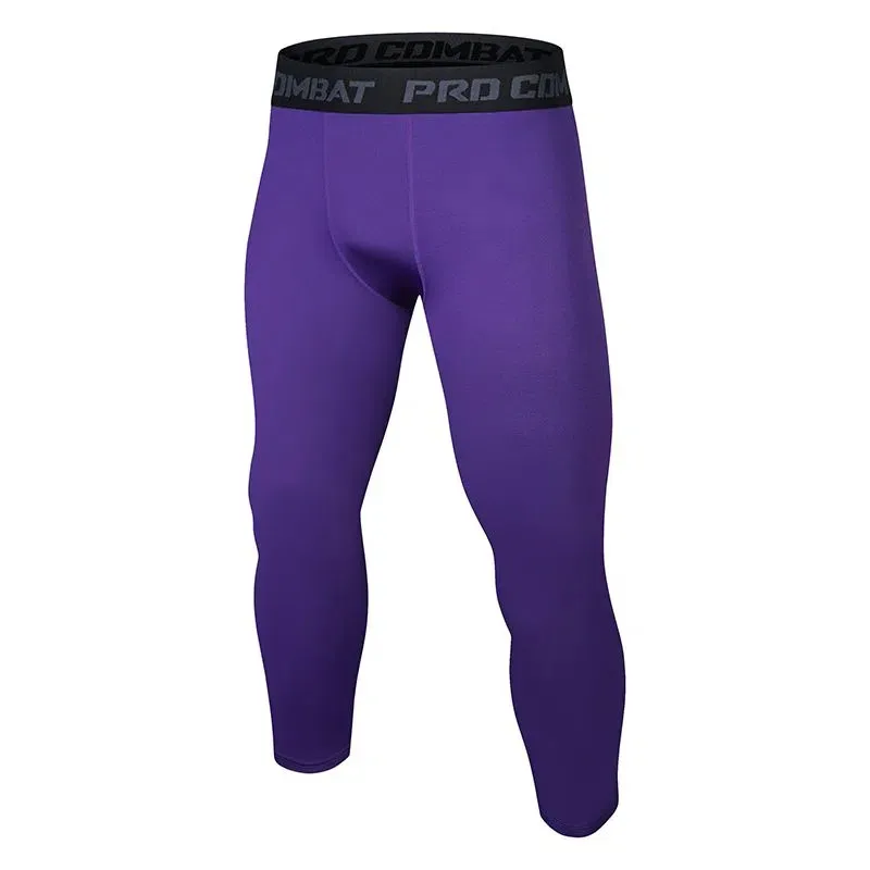 Men Women Kids Boy Girl Children Capri Running Tights GYM 3/4 Pant Basketball Football Soccer Fitness Exercise Sport Leggings 66