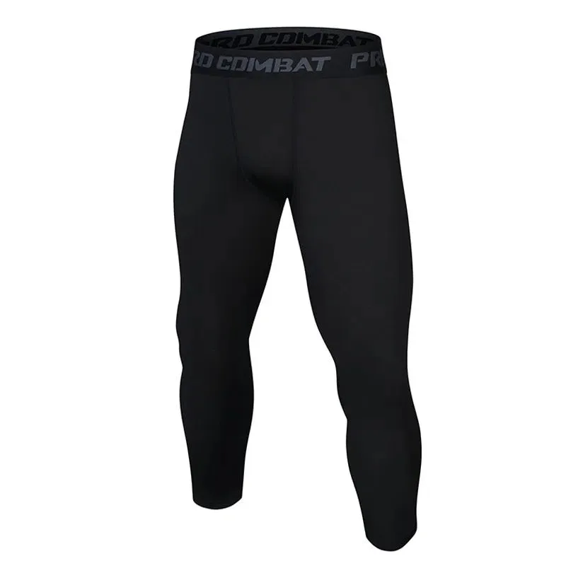 Men Women Kids Boy Girl Children Capri Running Tights GYM 3/4 Pant Basketball Football Soccer Fitness Exercise Sport Leggings 66