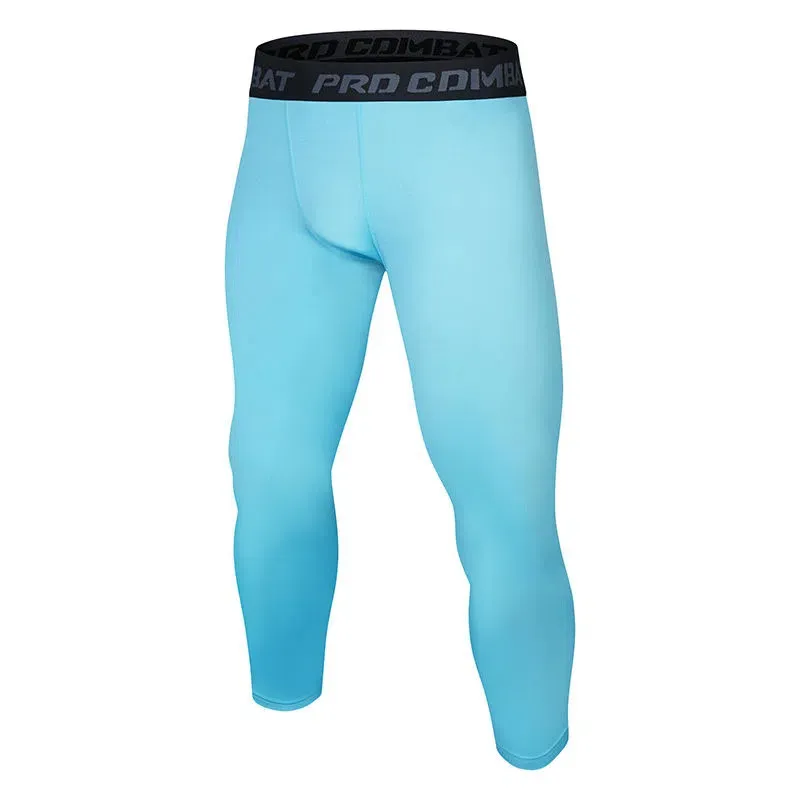 Men Women Kids Boy Girl Children Capri Running Tights GYM 3/4 Pant Basketball Football Soccer Fitness Exercise Sport Leggings 66