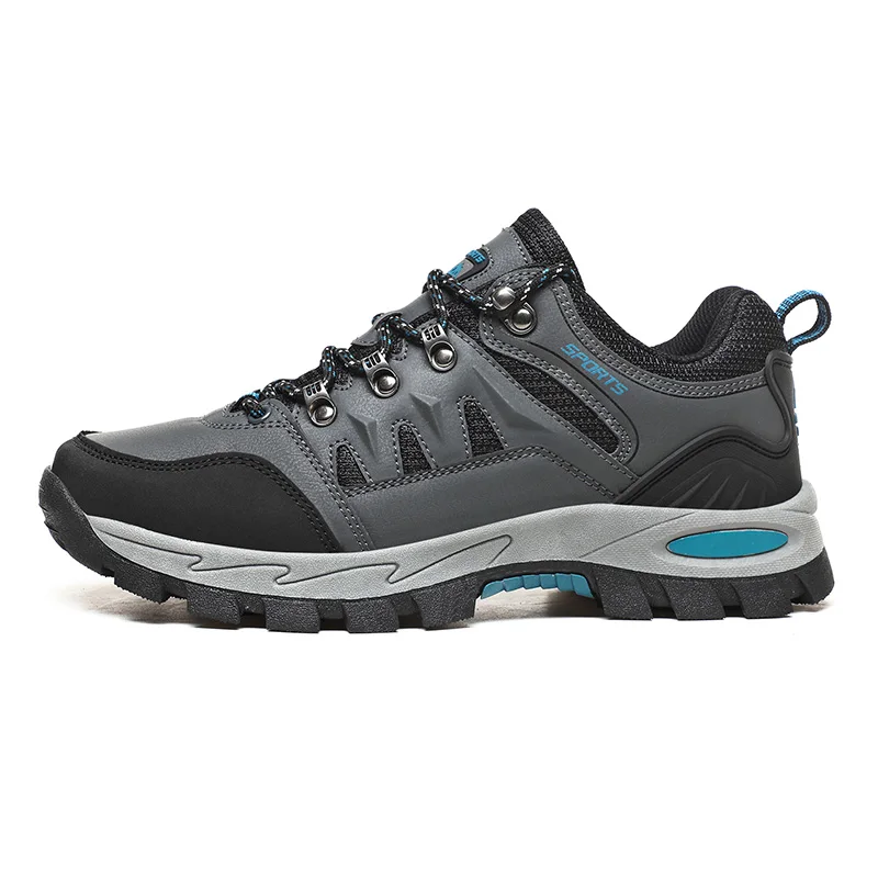 HIKEUP Autumn And Winter Outdoor Hiking Shoes Men Women Sneakers Couple Models High Quality Leather Sport Men Trekking Plus Size