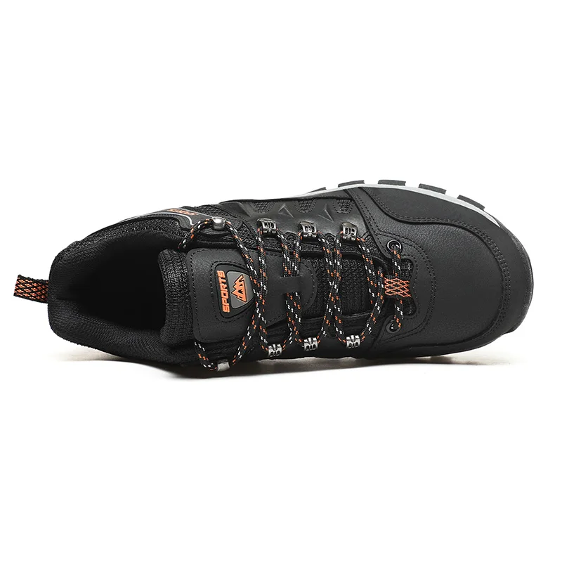 HIKEUP Autumn And Winter Outdoor Hiking Shoes Men Women Sneakers Couple Models High Quality Leather Sport Men Trekking Plus Size