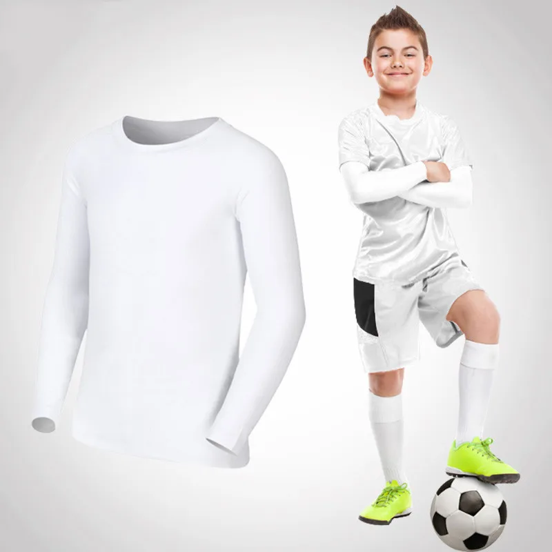 Kids Children Boy Girl Running Long T Shirt Fitness Sport Basketball Football Outdoor Hiking Jogging Riding Soccer Clothes J26