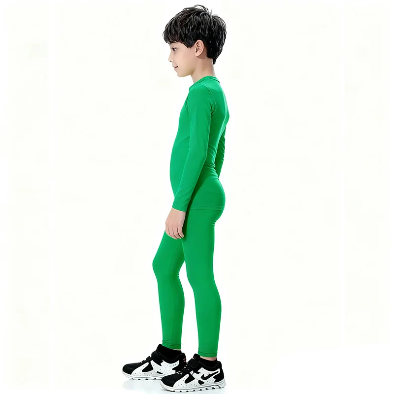 Kids Children Boy Girl Running Long T Shirt Fitness Sport Basketball Football Outdoor Hiking Jogging Riding Soccer Clothes J26
