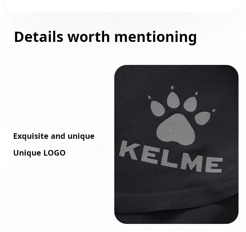 Kelme Woven Training Shorts For Men's Breathable Marathon Fitness Track And Field Training Running Shorts
