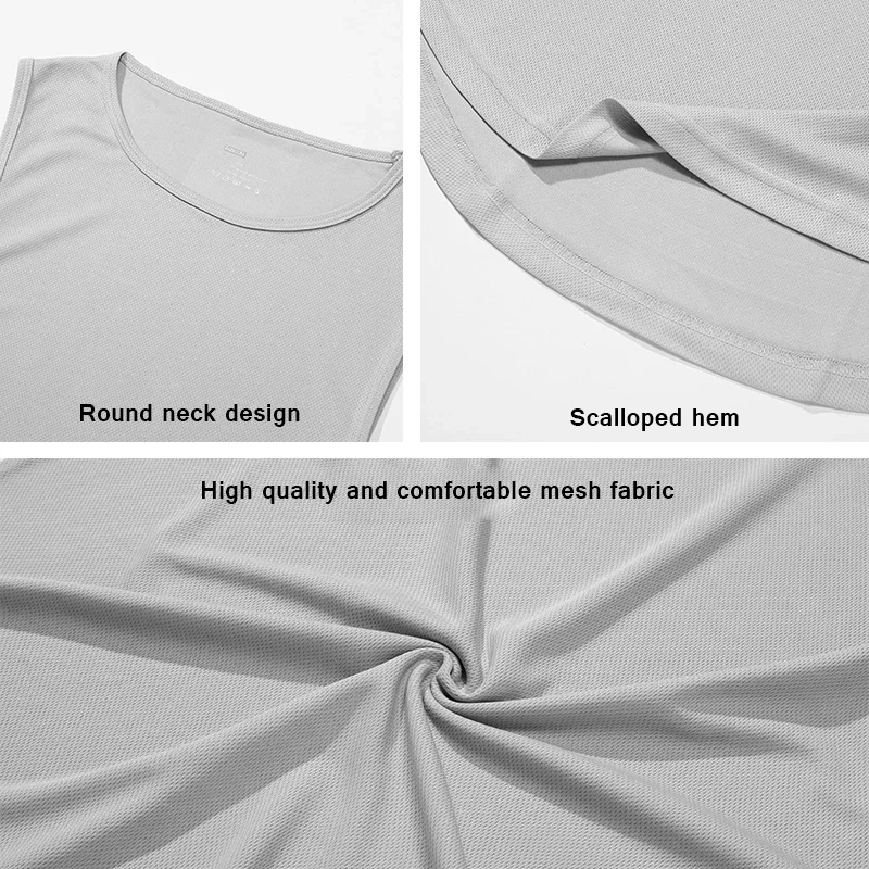 Japanese Anime Turtle Script Printed Summer Fitness Sports Tank Tops Men Gym Clothing Workout Sleeveles Shirt Loose Running Vest