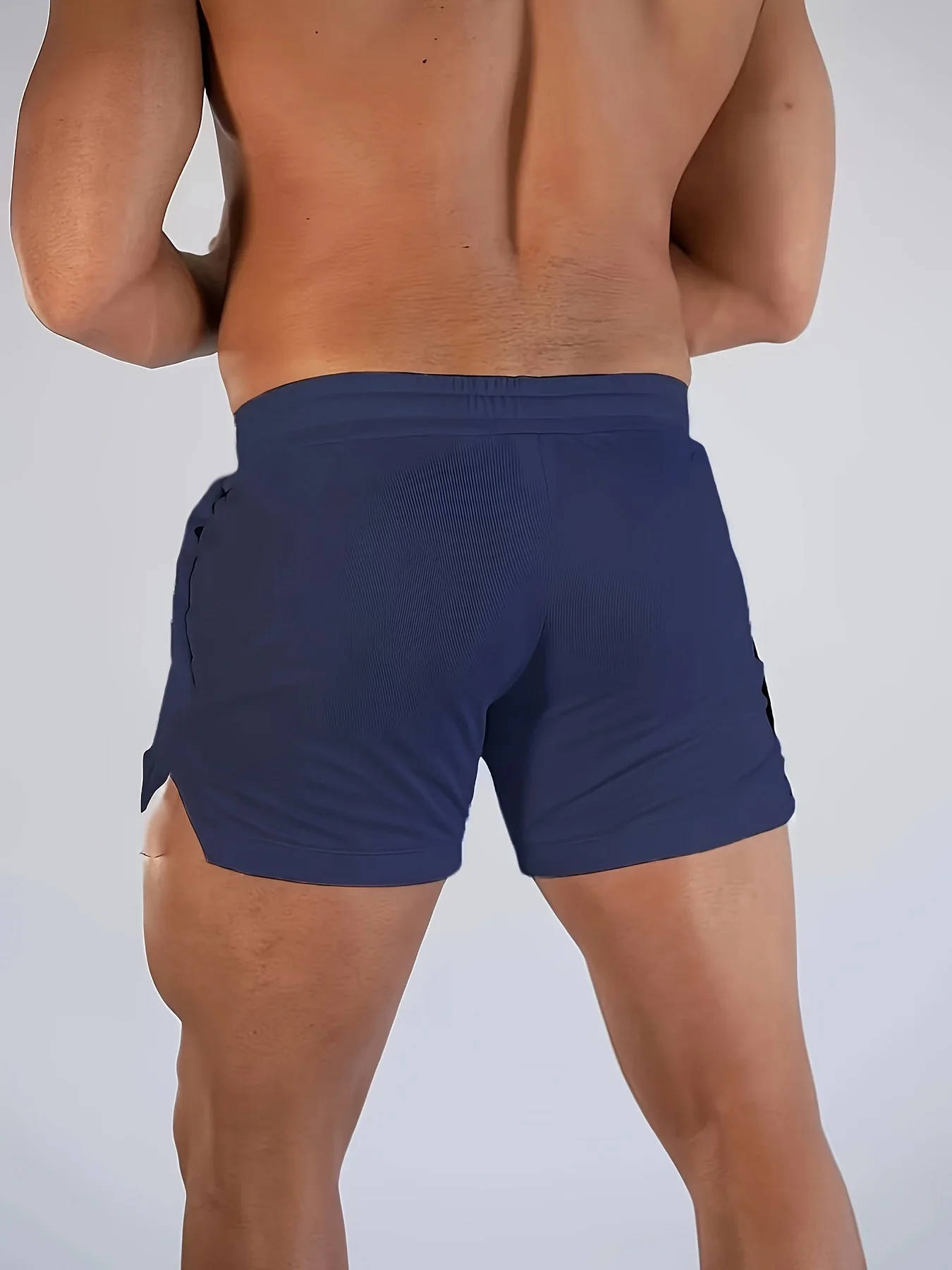 Men's Geometric Pattern Basketball Shorts with Mid Waist Micro Elastic Quick Drying Breathable Sports Pants for Running Fitness