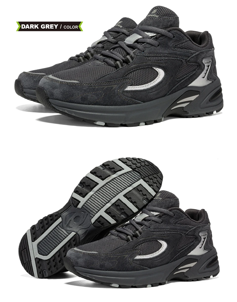Baasploa New Running Shoes Men Outdoor Fashion Lightweight Mesh Sports Shoes Male Casual Breathable Non-Slip Walking Shoes