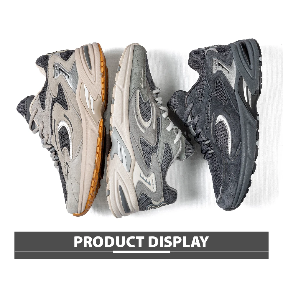 Baasploa New Running Shoes Men Outdoor Fashion Lightweight Mesh Sports Shoes Male Casual Breathable Non-Slip Walking Shoes