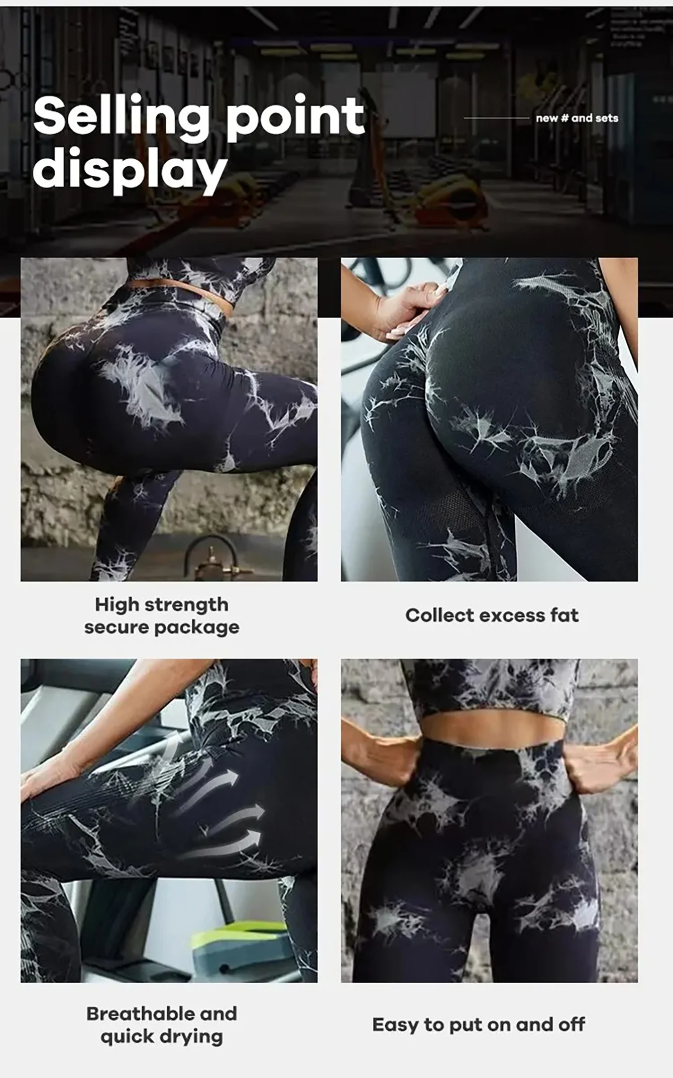 CZGUKE New Tie Dye Yoga Pants Sport Leggings Women Seamless High Waist Push Up Woman Tights Fitness Workout Leggins Gym Clothing