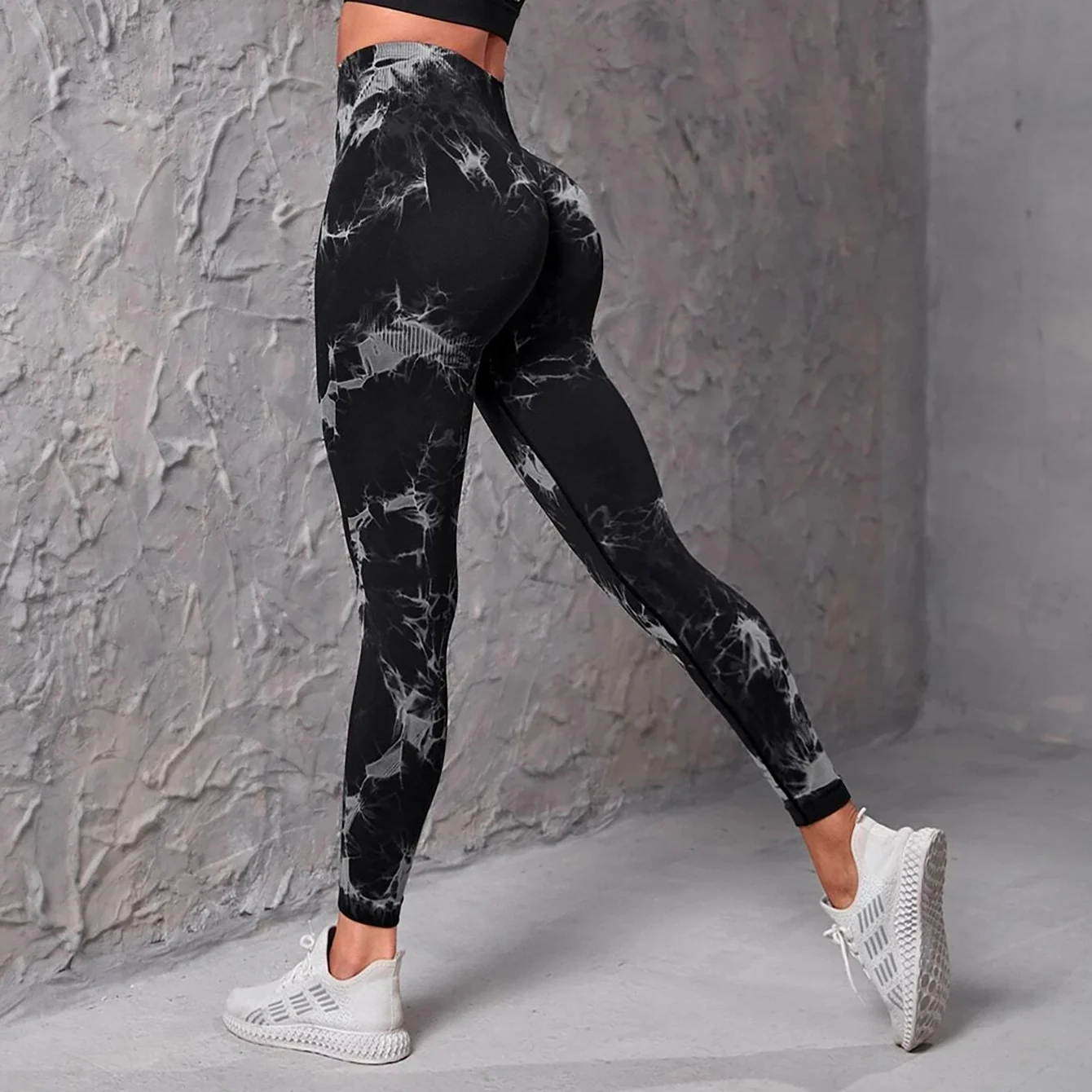 CZGUKE New Tie Dye Yoga Pants Sport Leggings Women Seamless High Waist Push Up Woman Tights Fitness Workout Leggins Gym Clothing