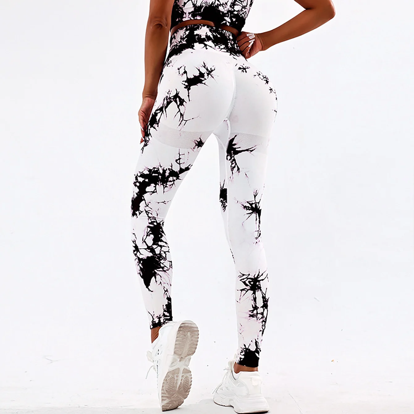 CZGUKE New Tie Dye Yoga Pants Sport Leggings Women Seamless High Waist Push Up Woman Tights Fitness Workout Leggins Gym Clothing