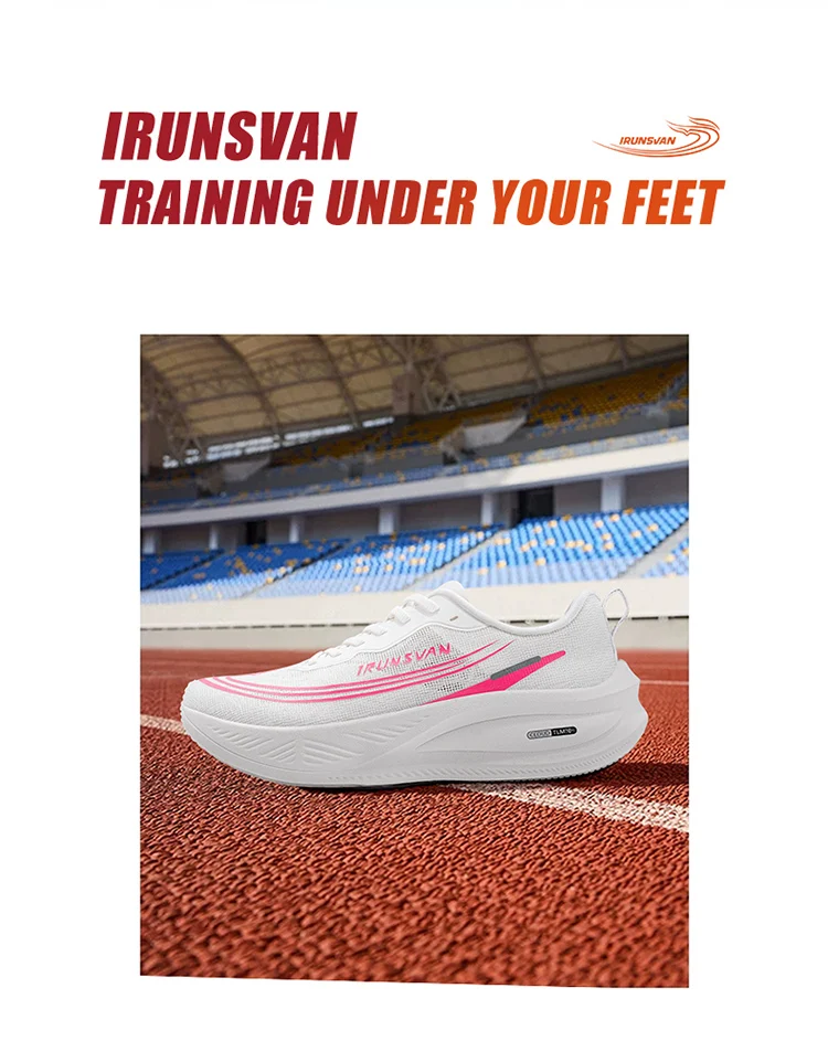 IRUNSVAN HEAT 3.0 Men Lightweight Running Shoes Breathable Mesh Sneakers Shock-Absorbing Non-Slip Soft-Sole Fitness Versatile